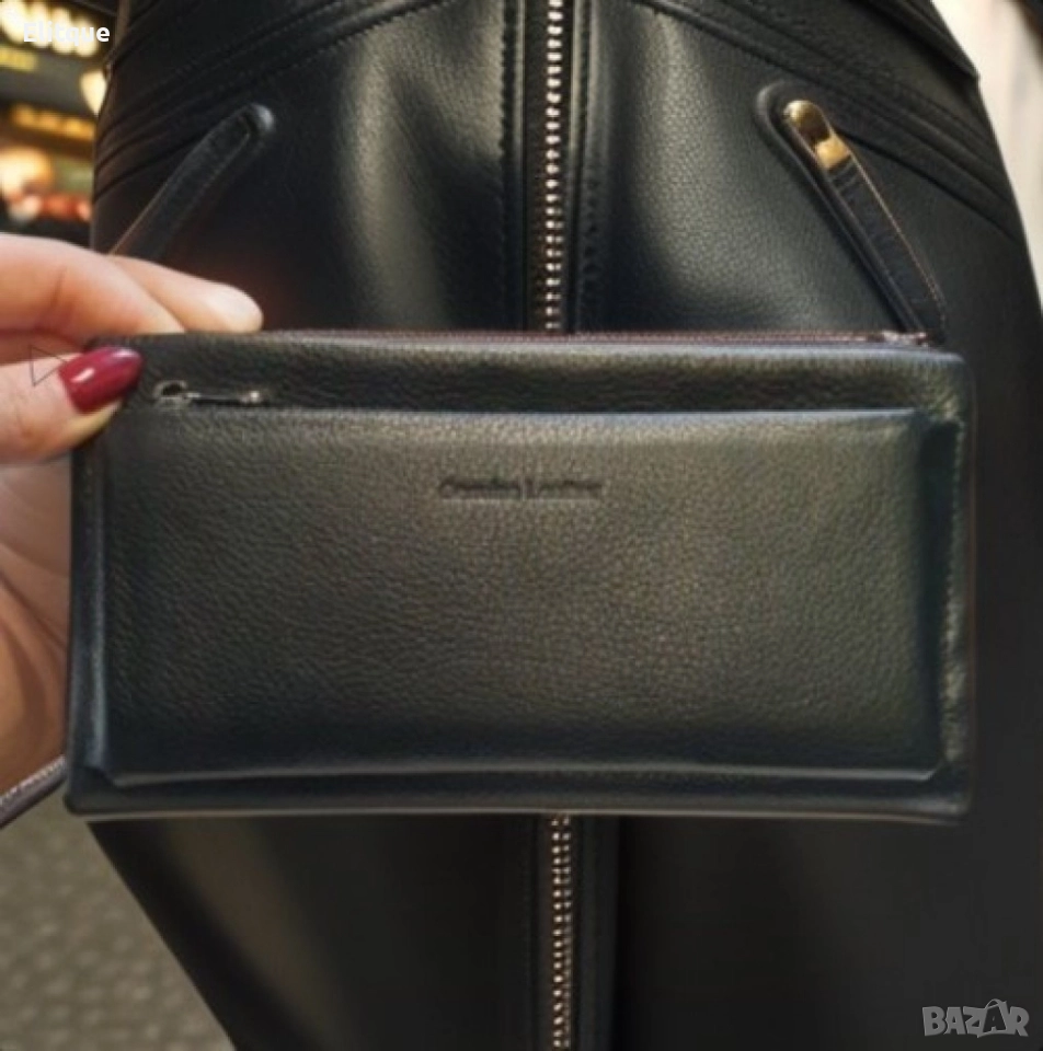 Дамско портмоне от естествена к., снимка 1