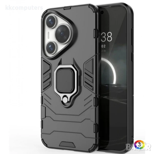 Huawei Pura 70 Pro / Pura 70 Pro+ Удароустойчив Ring Holder Калъф и Протектор, снимка 1