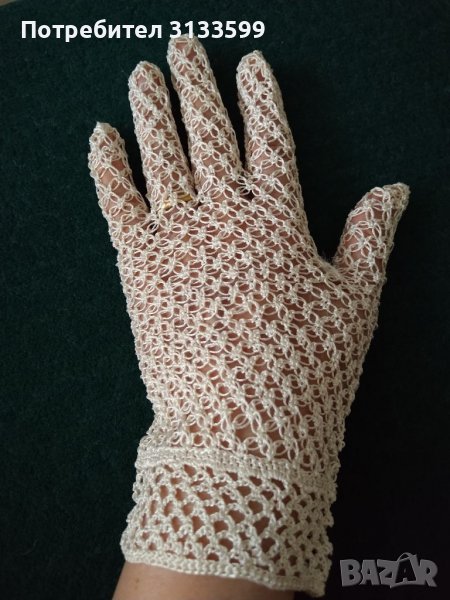 Ръчно плетени РЪКАВИЦИ  от КОПРИНА , снимка 1