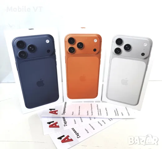 НОВ! iPhone 17 Pro Max 256GB Orange / Silver / Blue ГАРАНЦИЯ 24 Месеца!