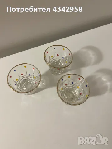 Vintage Glass Set 50s Rockabilly , снимка 3 - Антикварни и старинни предмети - 48580820