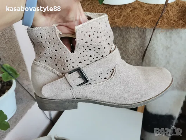 Дамски боти Blue Motion 39 н. Естествен велур , снимка 5 - Дамски боти - 56161016