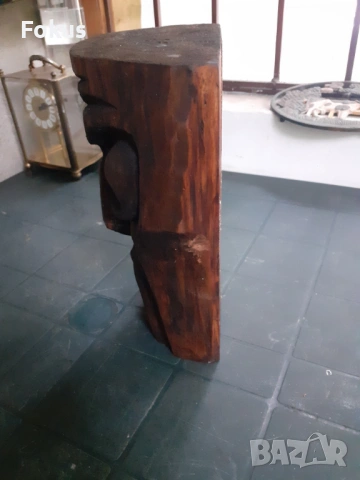 Дърворезба статуетка фигура дърво, снимка 3 - Антикварни и старинни предмети - 53279301