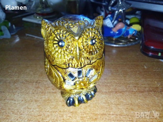 Статуетка на бухал от полирезин 