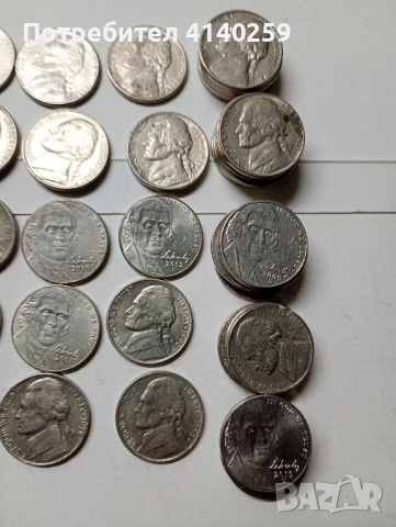 САЩ МОНЕТИ ЛОТ 5 ЦЕНТА 1970 2019 г , снимка 2 - Нумизматика и бонистика - 52409603