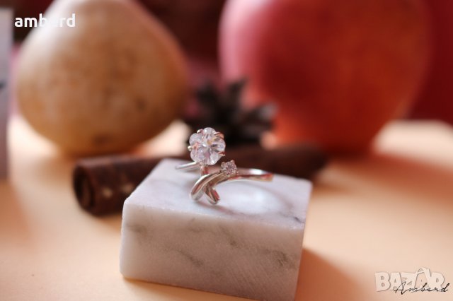 Уникален сребърен пръстен модел R088, снимка 4 - Пръстени - 27475730