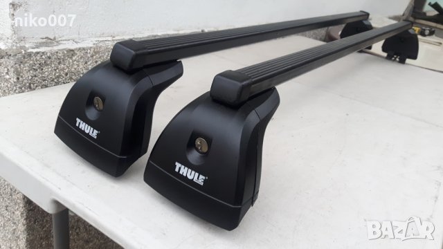 Thule BMW E39-BMW E46-Сааб-кадилак-багажник-греди-релси-автобокс-рейки