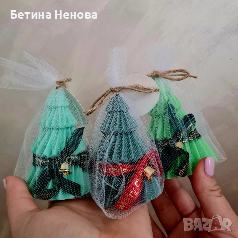 Ароматни коледни свещи от соев восък, снимка 3 - Други - 52587010