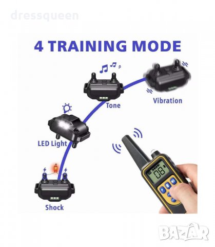 3160 Електронен нашийник за куче водоустойчив потопяем с обхват до 800 м., снимка 15 - За кучета - 34237336