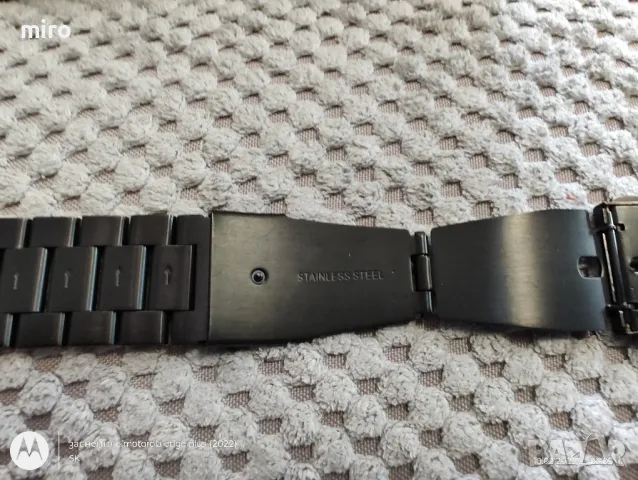 верижка за часовник черна матова, снимка 7 - Мъжки - 49108777