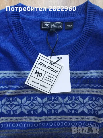 Нов пуловер Mo L размер, снимка 2 - Пуловери - 47601910