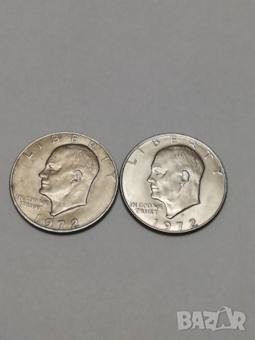 лот монети 1 долар Айзенхауер 1972 г.
