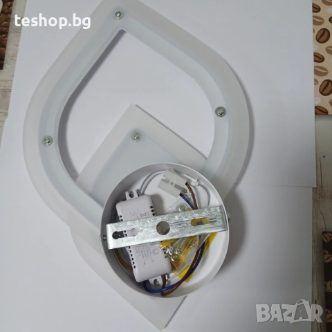 Led лампа за стенен монтаж 20W/230V 6500K бяла, снимка 2 - Лампи за стена - 53236834
