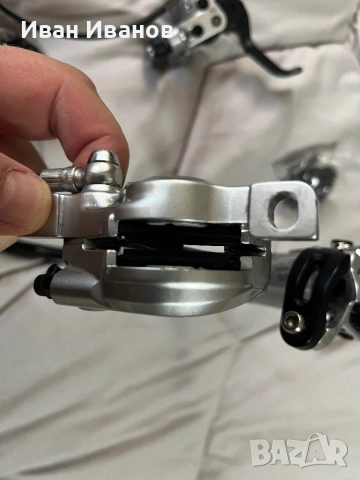 Спирачки Shimano XT+ нови дискове 203 мм Icetehnologies + нови радиаторни накладки, снимка 5 - Части за велосипеди - 52429338