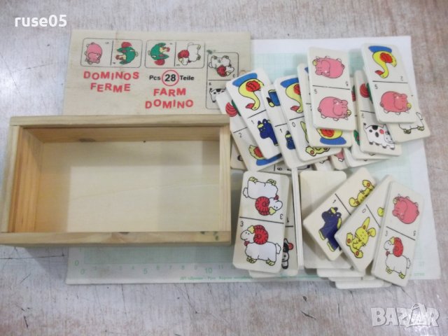 Домино с животни дървено детско, снимка 3 - Домино - 38014781