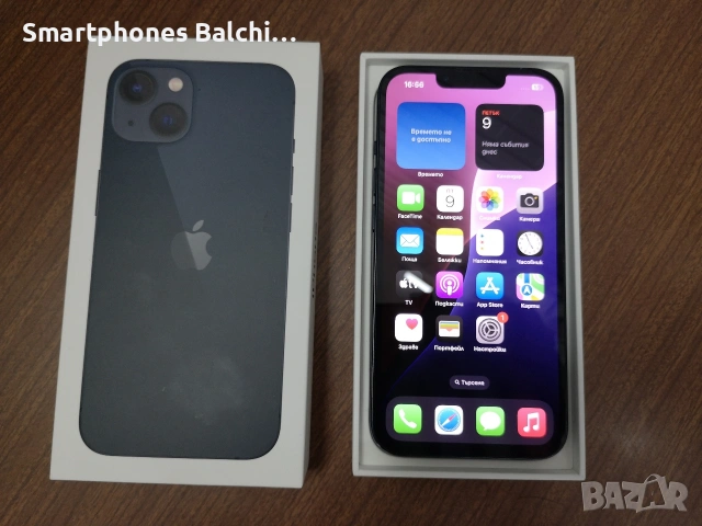 iPhone 13 Midnight black/100% battery health 