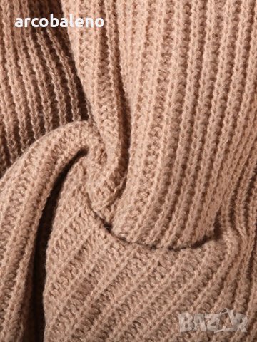 Дамски пуловер със свободна кройка и широко деколте - 023 , снимка 3 - Блузи с дълъг ръкав и пуловери - 42678097
