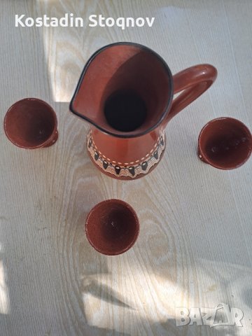 керамичен ракиен сервиз, снимка 2 - Сервизи - 42396836