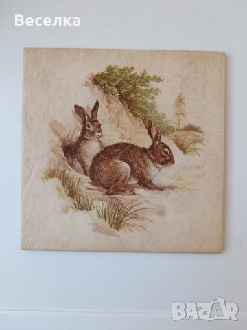 Плочка Villeroy&Boch с рисунка на зайци 