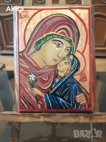 Икона на света Анна, снимка 3 - Икони - 38297468
