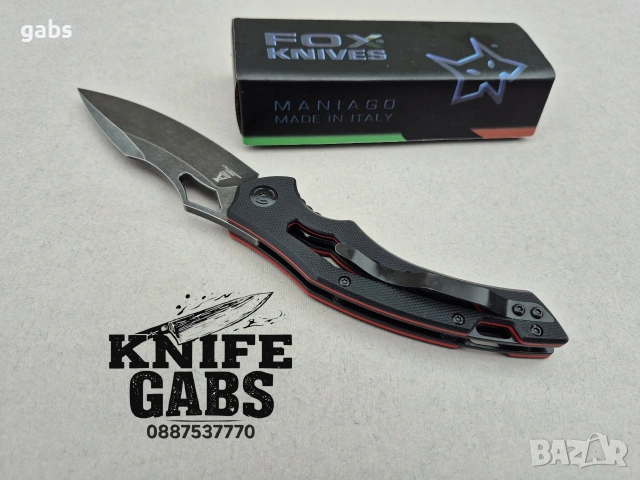 Сгъваем нож FOX KNIFE ANSO FX33,дръжка двуцетен G10, снимка 10 - Ножове - 53270454