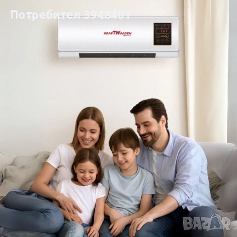 Стенна печка KraftWaagen 3 в 1 – отопление и охлаждане за всяка стая, снимка 3 - Климатици - 52658667
