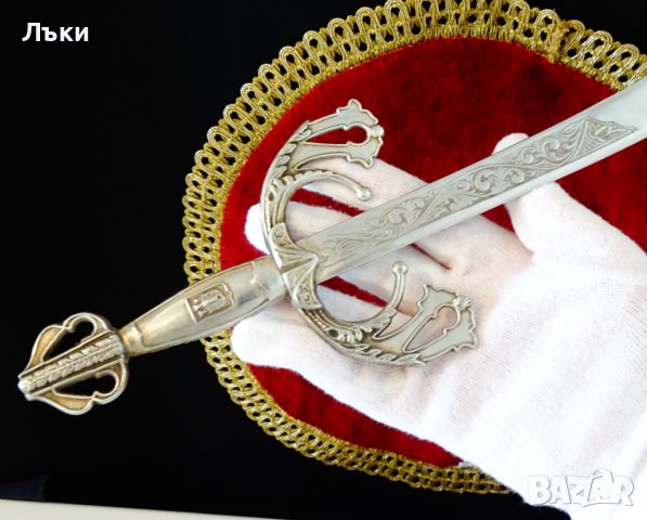 Старинен италиански ятаган,сабя,маркиран. , снимка 5 - Антикварни и старинни предмети - 39618823