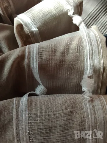 Кафяво полупрозрачно перде, снимка 8 - Пердета и завеси - 48701232