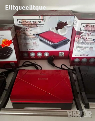 Toctep rpun Royalty Line RL-PM1000 - Компактен грил и сандвич преса 2 в 1, снимка 4 - Друга електроника - 52419818