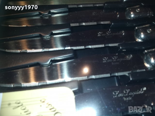 laguiole black/ЧЕРНИ-6бр ножове 0802211801, снимка 7 - Колекции - 31733559