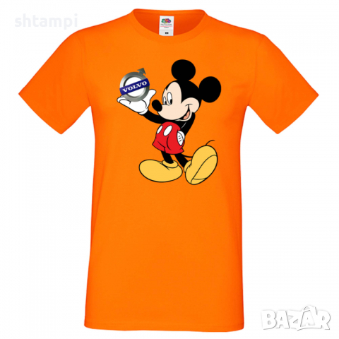 Мъжка тениска Mickey Mouse Volvo Подарък,Изненада,Рожден ден, снимка 7 - Тениски - 36577705