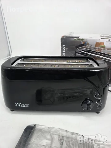 Тостер Zilan ZLN-2713 е с мощност 1400W и има 5 степени на изпичане.Устройството разполага с 4 слот, снимка 4 - Тостери - 56185817