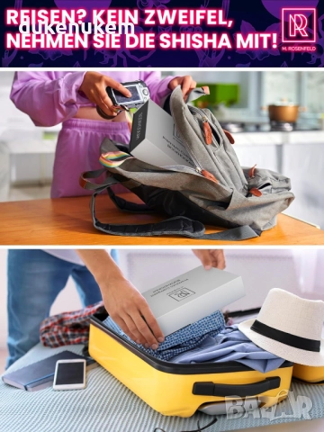 Shisha Set – Мини наргиле с чантичка и премиум аксесоари, снимка 4 - Наргилета - 51495434