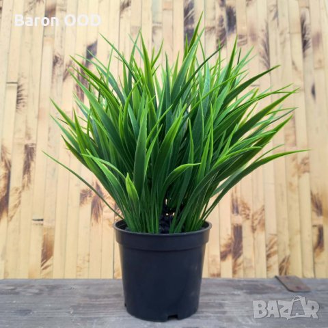 Декоративни изкуствени ниски растения в саксии, снимка 3 - Изкуствени цветя - 42891490