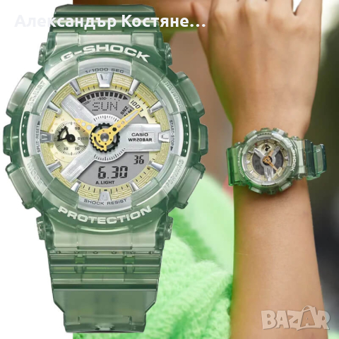 Дамски часовник Casio G-Shock GMA-S120GS-3AER, снимка 8 - Дамски - 44569807