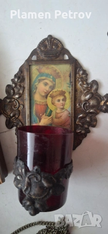 Икона,кандило,Исус Христос , снимка 10 - Антикварни и старинни предмети - 38502656