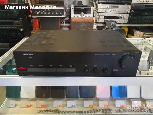 Усилвател Grundig V 301  В отлично техническо и визуално състояние., снимка 2 - Ресийвъри, усилватели, смесителни пултове - 47770315