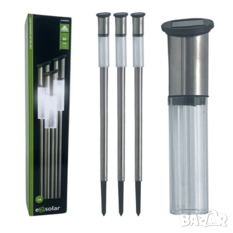 Комплект от  3 броя соларни лампи. 