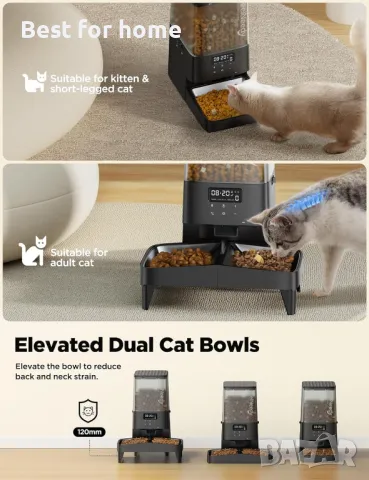 Програмируема автоматична хранилка за котки  FEELNEEDY , снимка 6 - За котки - 50107750