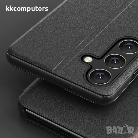 Кожен Калъф с Прозорче за Samsung Galaxy A37 5G - View Window, Стойка, 6 цвята, снимка 9 - Калъфи, кейсове - 54054936