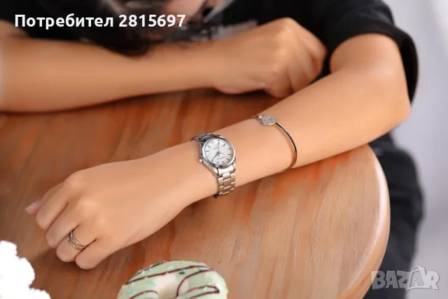 Оригинален Дамски ръчен часовник с кварцов механизъм и метална каишка, снимка 15 - Луксозни - 47856600