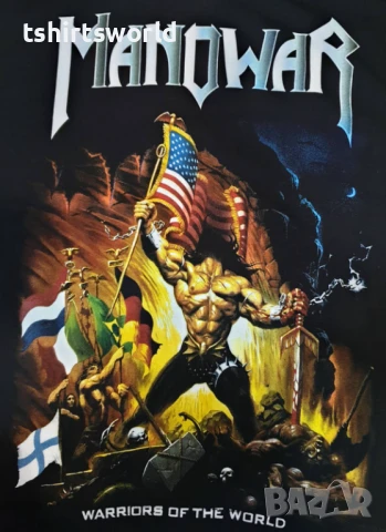 Нова детска тениска на музикалната група MANOWAR, С Гръб, снимка 5 - Детски тениски и потници - 51015553