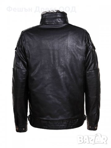 Мъжко зимно кожено яке – 3254 - 1, снимка 2 - Якета - 31332693