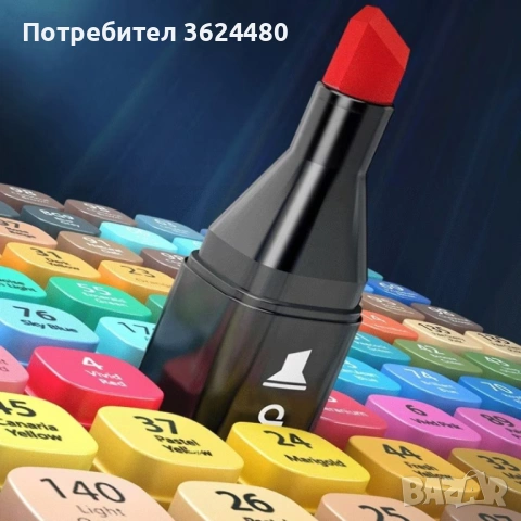 Алкохолни маркери за рисуване върху пластмаса и метал 4781, снимка 8 - Рисуване и оцветяване - 53358722