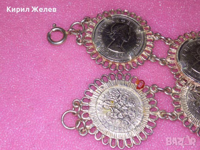 СРЕБЪРНА ГРИВНА ВИСОКА ПРОБА СРЕБРО с МОНЕТИ на КРАЛИЦА ЕЛИЗАБЕТ II - Монетите НЕ са СРЕБЪРНИ 43271, снимка 7 - Антикварни и старинни предмети - 44393952