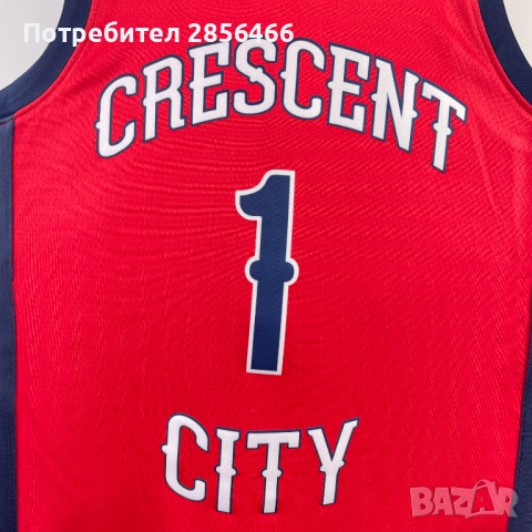 Мъжки потник Jordan New Orleans Zion Williamson размер XL, снимка 7 - Тениски - 52029263