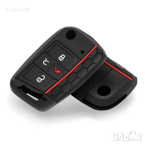 Силиконов кейс (калъф) за VW Polo Golf 7 Tiguan for Skoda Octavia Kodiaq Karoq for SEAT Ateca Leon, снимка 2 - Аксесоари и консумативи - 50210473