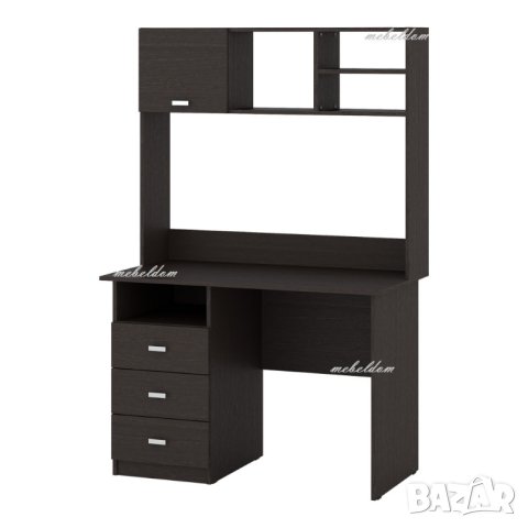 Бюро 110см. с 3 чекмеджета и надстройка(код-1060), снимка 3 - Бюра - 40735002