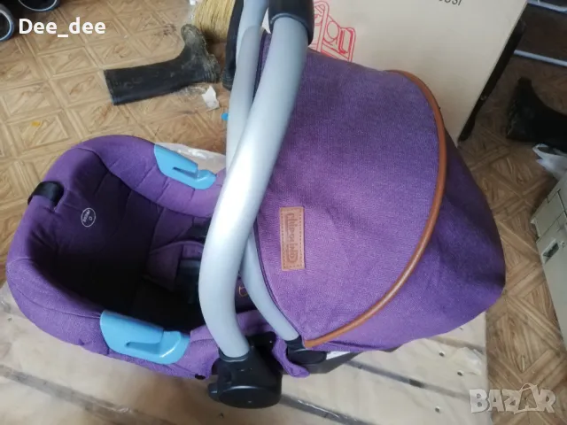 Комбинирана количка Chipolino Prema - аметист + подаръци, снимка 3 - Детски колички - 47997820