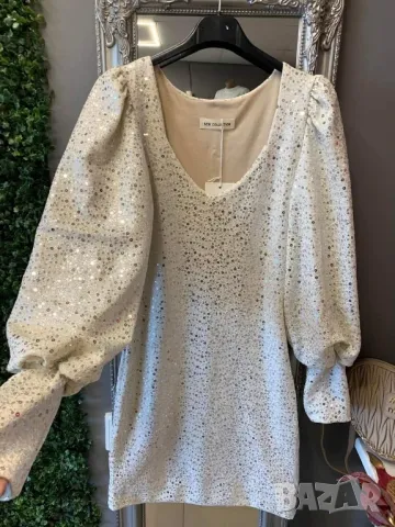 пайетена рокля , снимка 2 - Рокли - 50345473